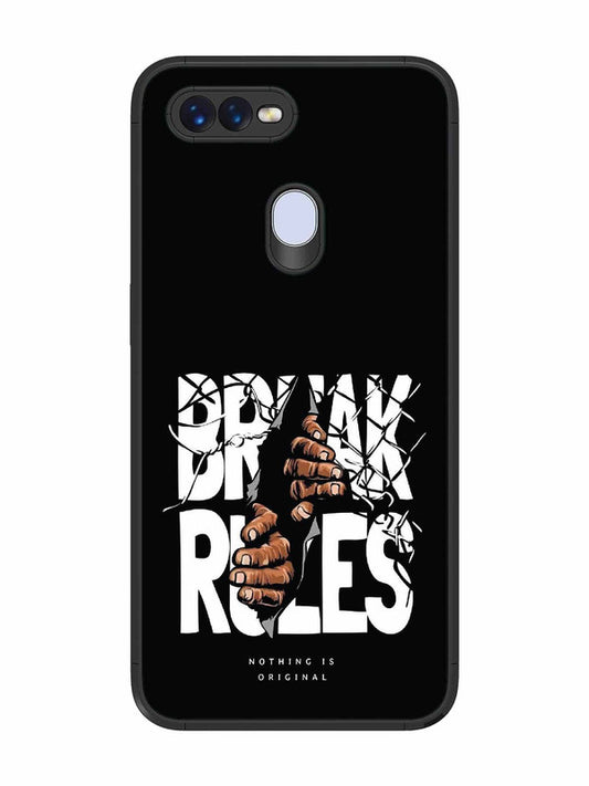Oppo F9 Pro Break Rules Gritty Typography Art