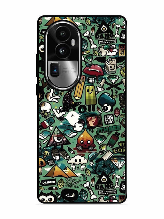 Oppo RENO 10 Pro Plus Pop Art Doodle Graffiti Collage