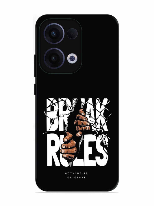 Oppo RENO 13 5G Break Rules Gritty Typography Art