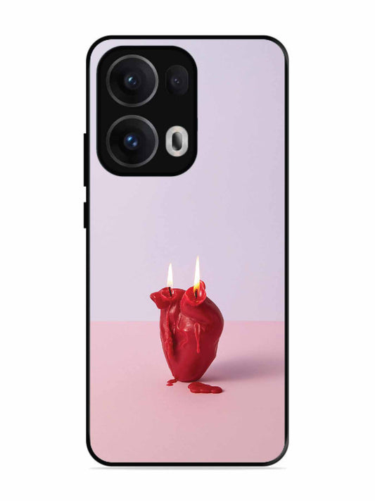Oppo RENO 13 Pro A Lighted Heart Candle