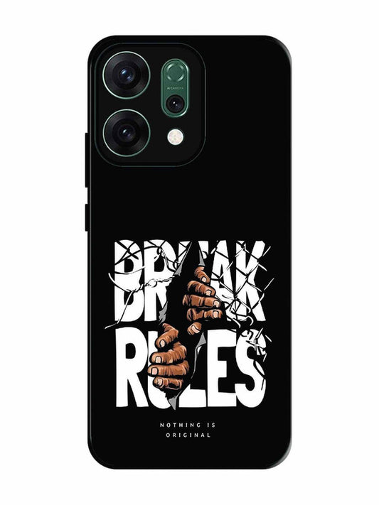 Oppo RENO 14 5G Break Rules Gritty Typography Art