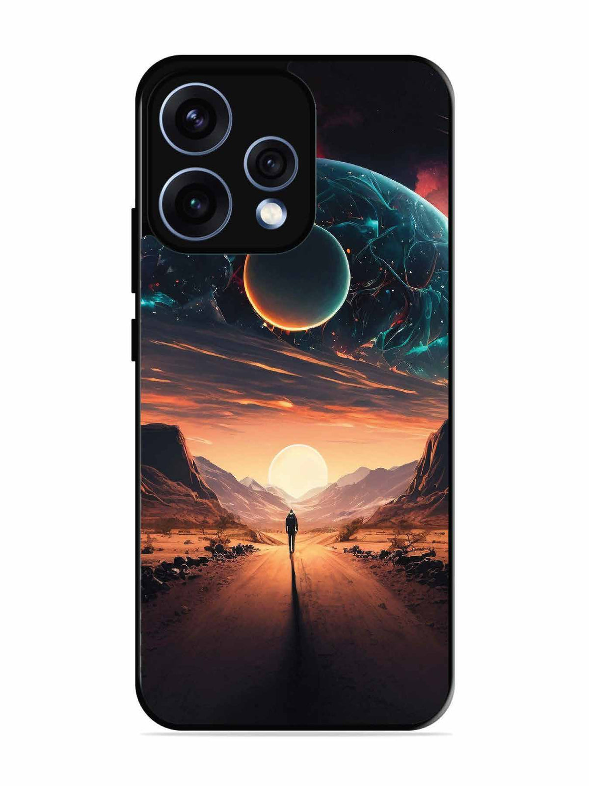 Oppo RENO 15 5G Sunset with space scene