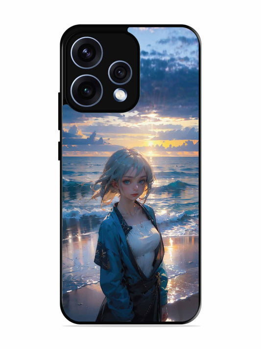 Oppo RENO 15 5G Anime Girl Beach Ocean Waves