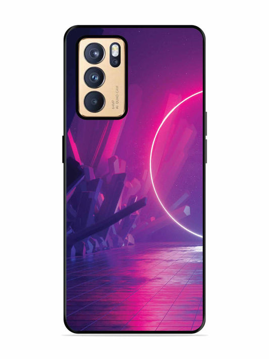 Oppo RENO 6 Pro 5G abstract with Neon Light