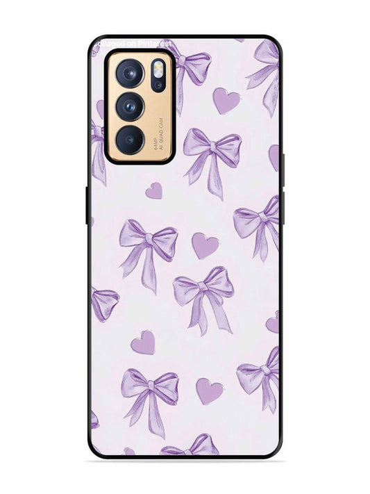 Oppo RENO 6 Pro 5G Bow Tie, Purple Hair Band