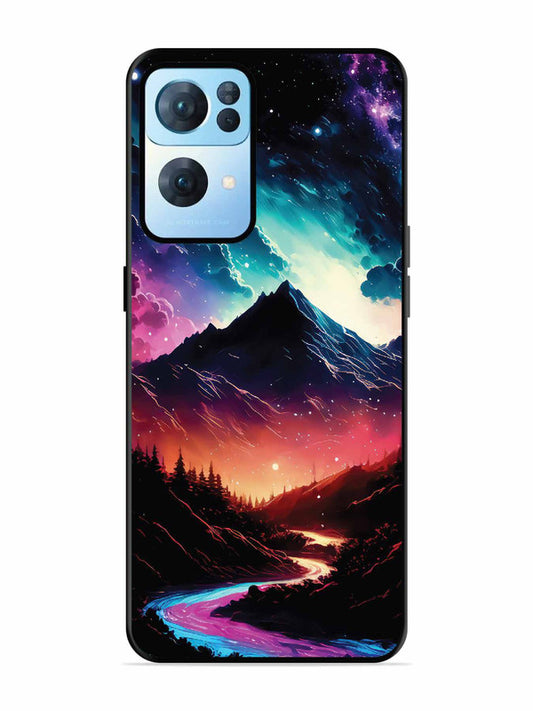 Oppo RENO 7 Pro 5G mountain-valley-Colorful-cloud-at-night