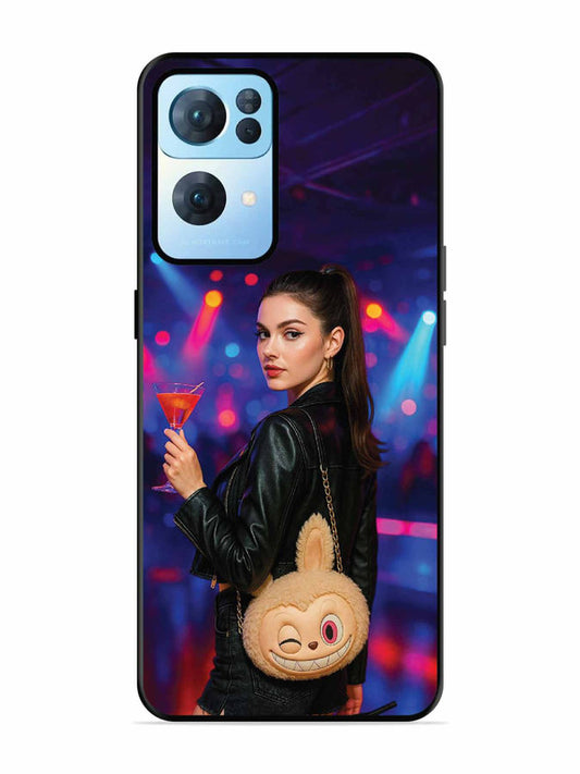 Oppo RENO 7 Pro 5G Girl with Labubu Purs