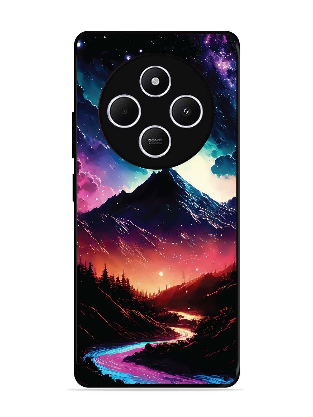 Poco C75 5g mountain-valley-Colorful-cloud-at-night
