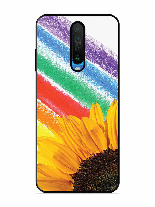 Poco X2 Sunflower on Colourful Lines
