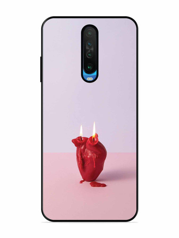 Poco X2 A Lighted Heart Candle