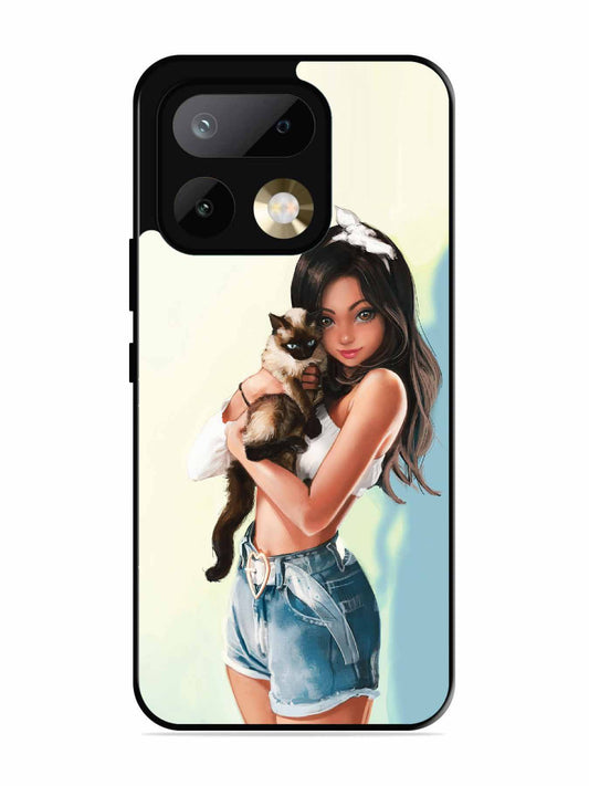 realme 16 Pro Cute Girl with Cat