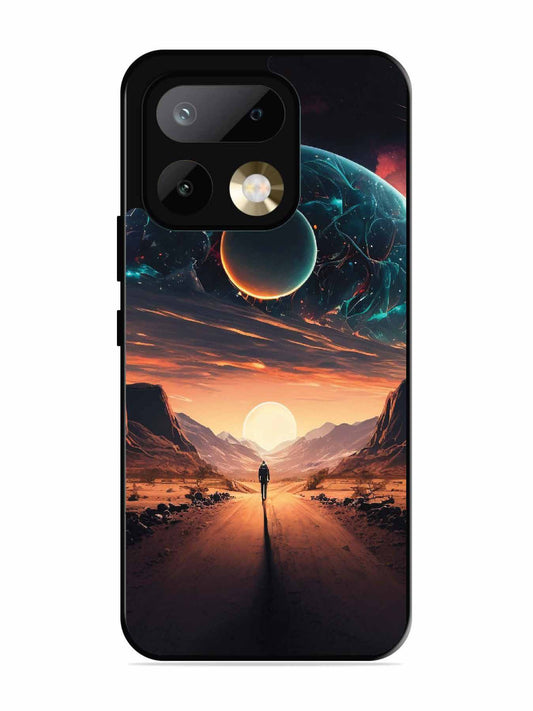 realme 16 Pro Sunset with space scene