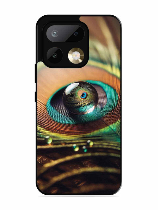 realme 16 Pro Water Drop On Peacock Feather