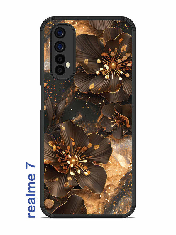 Realme 7 Golden Flowars