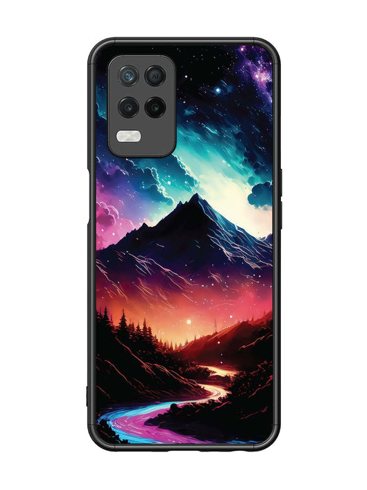 Realme 8 5G mountain-valley-Colorful-cloud-at-night
