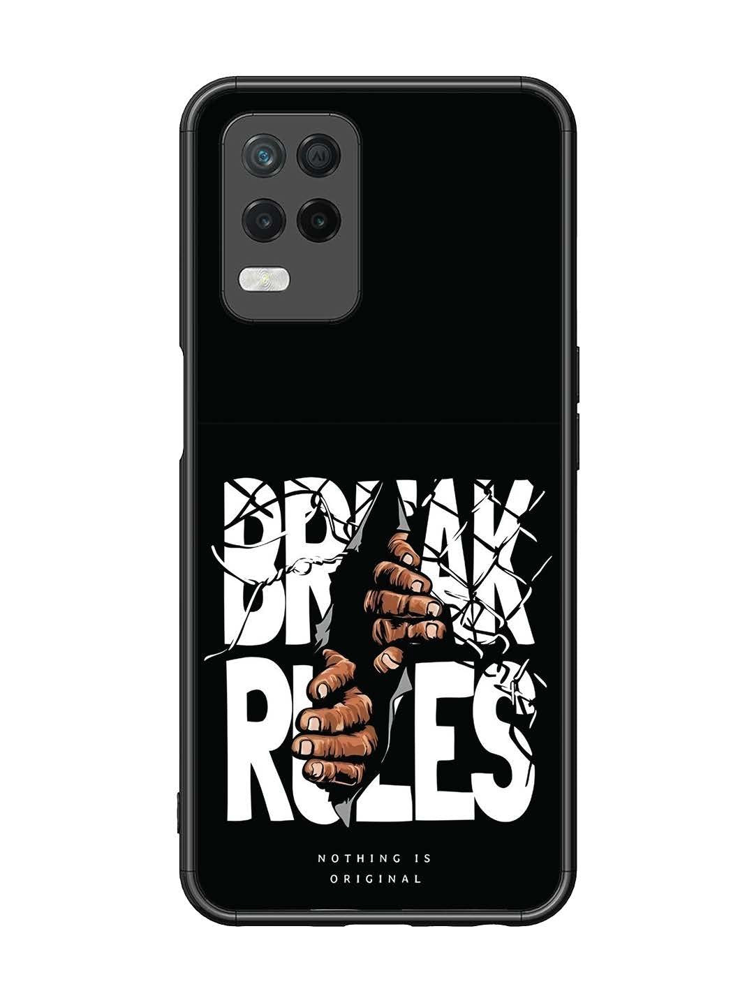 Realme 8 5G Break Rules Gritty Typography Art