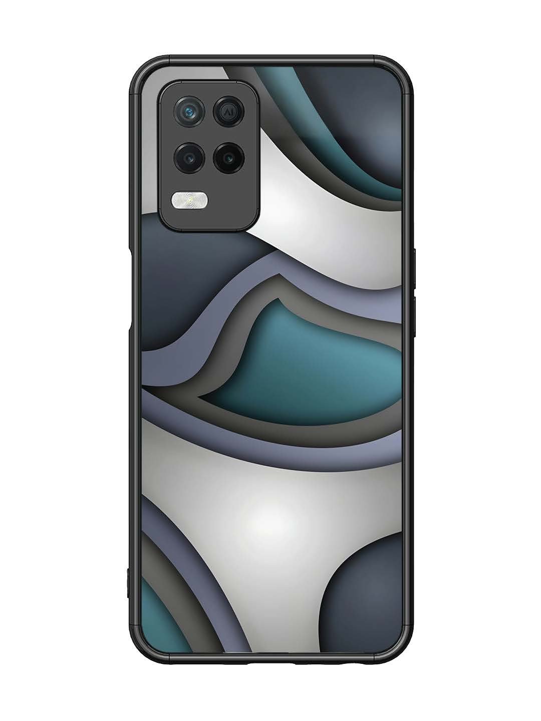 realme Narzo 30 5G Slate Blue Gradient Wave