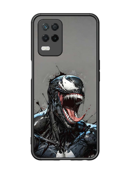 realme Narzo 30 5G Venom Symbiote Grin Art
