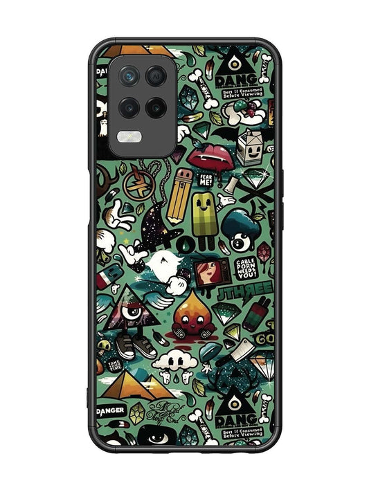 realme 8 5G Pop Art Doodle Graffiti Collage