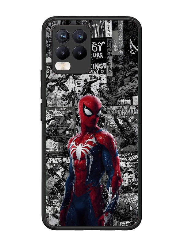 realme 8 Pro Spiderman Highlighted on News Paper