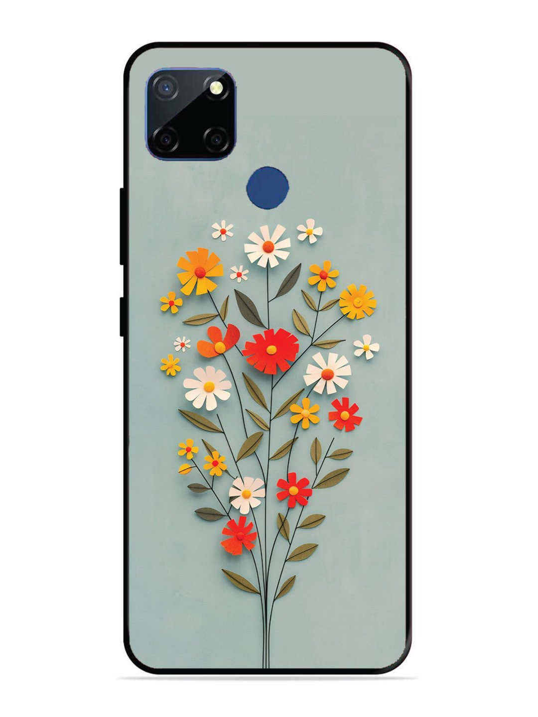 Realme C12 Paper Flowers