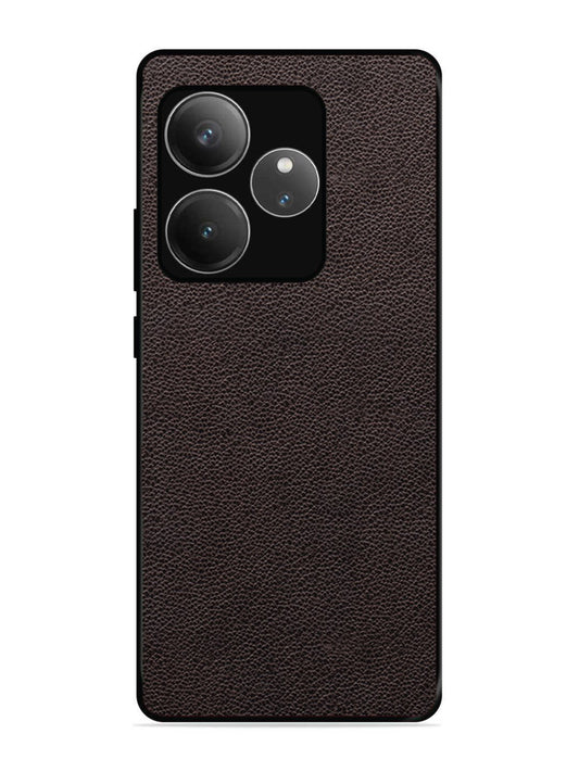 realme GT 6T 5G Print of Brown Leather Pattern