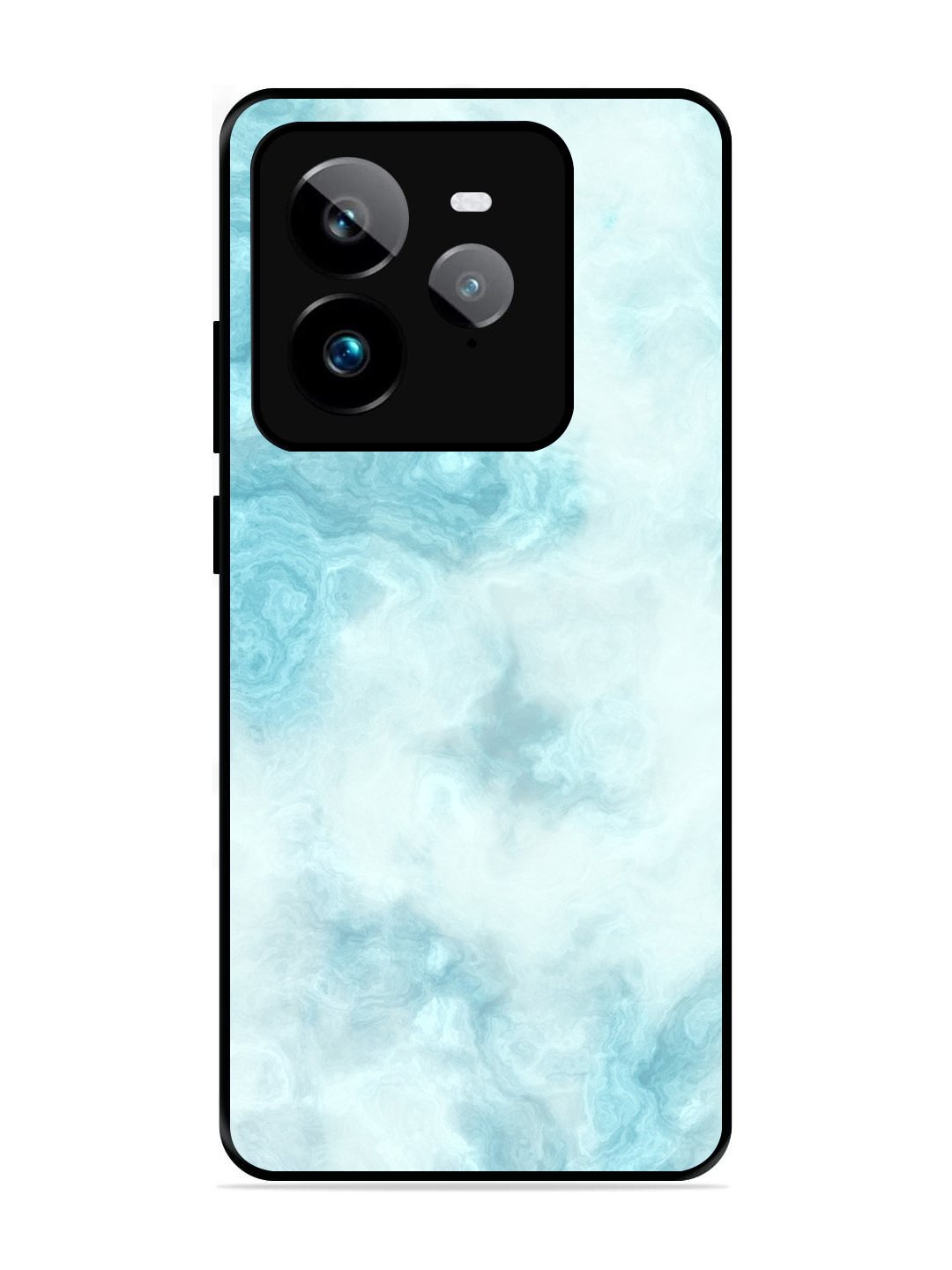 realme GT7 Pro Light Blue with White Ocean Marble
