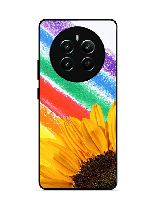Realme 12 Plus Sunflower on Colourful Lines