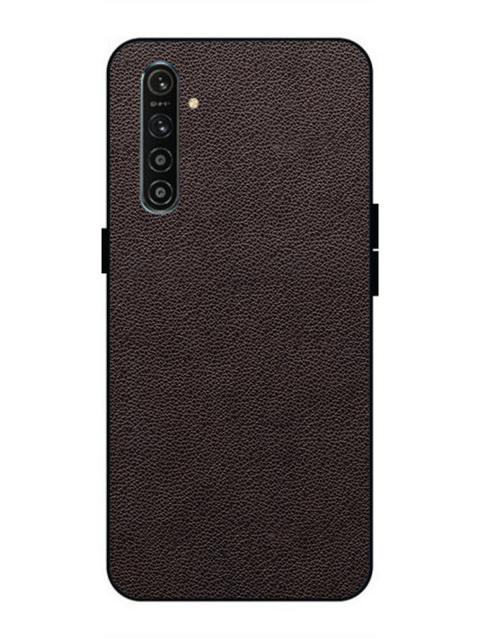 realme X2 Print of Brown Leather Pattern