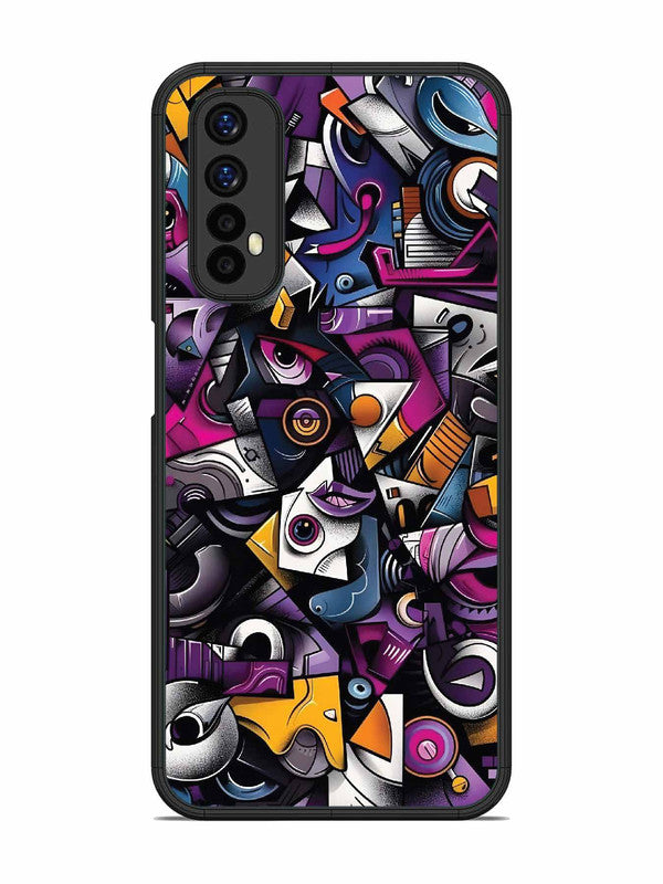 Realme Narzo 20 Pro Abstract Geometric Graffiti Chaos