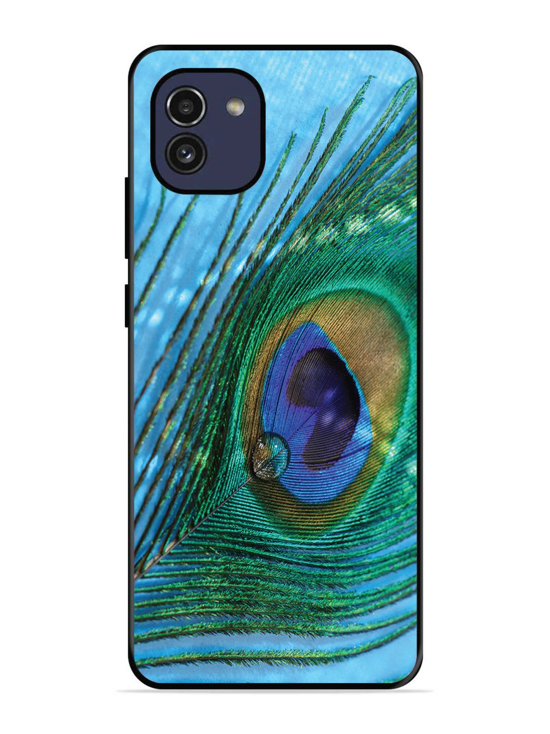 Samsung Galaxy A03 A drop on Peacock Feather