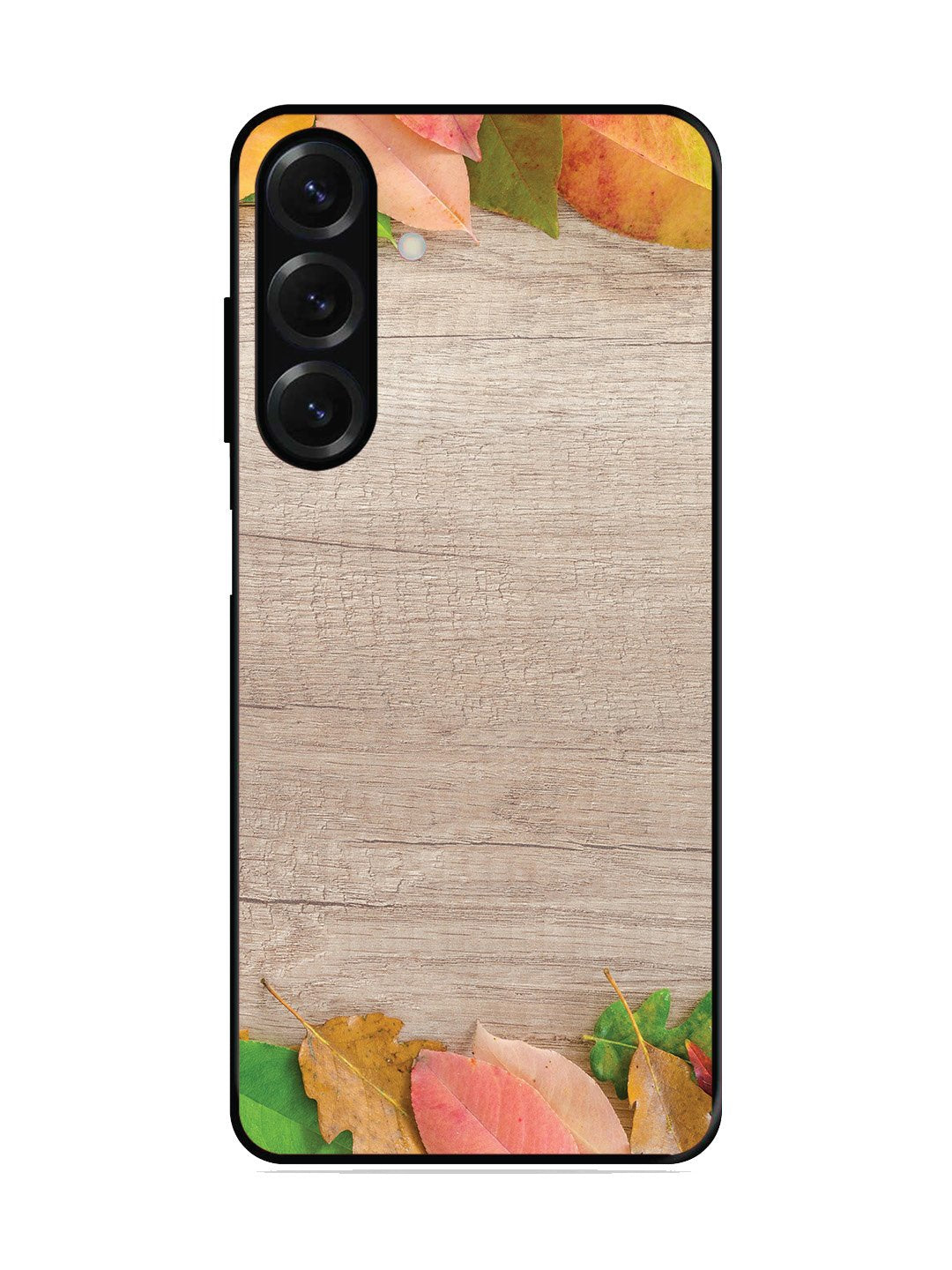 Samsung Galaxy A13 5G Autumn Leafs On Wooden Table