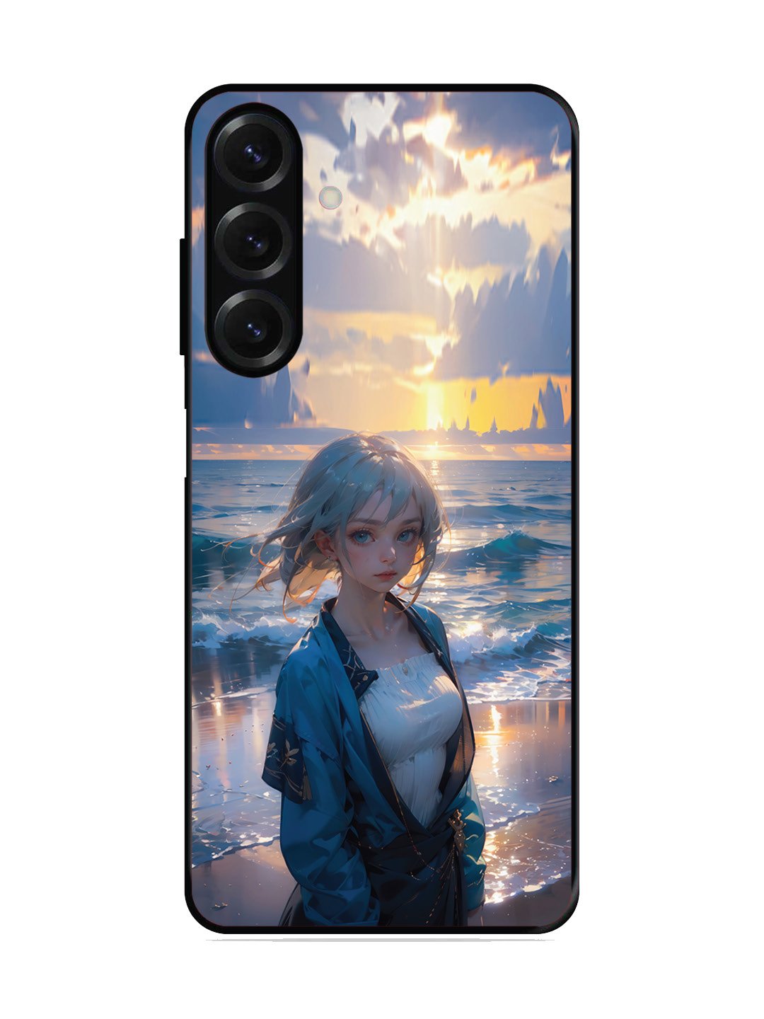 Samsung Galaxy A04s Anime Girl Beach Ocean Waves