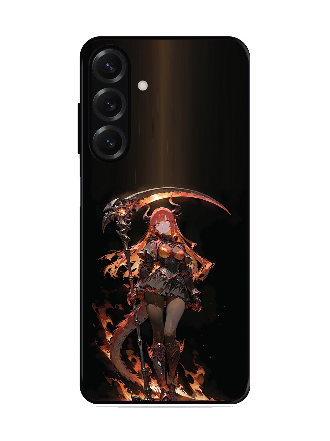 Samsung Galaxy A13 5G anime-girl-sycthe-red-hair-horn