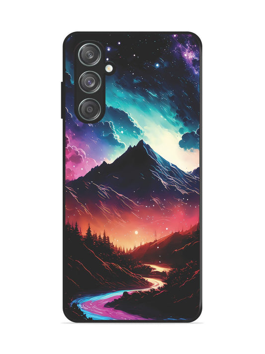 Samsung Galaxy M33 5g mountain-valley-Colorful-cloud-at-night