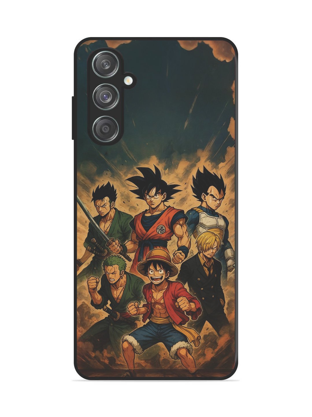 Samsung Galaxy M33 5g OnePiece n Dragon Ball Z in one team