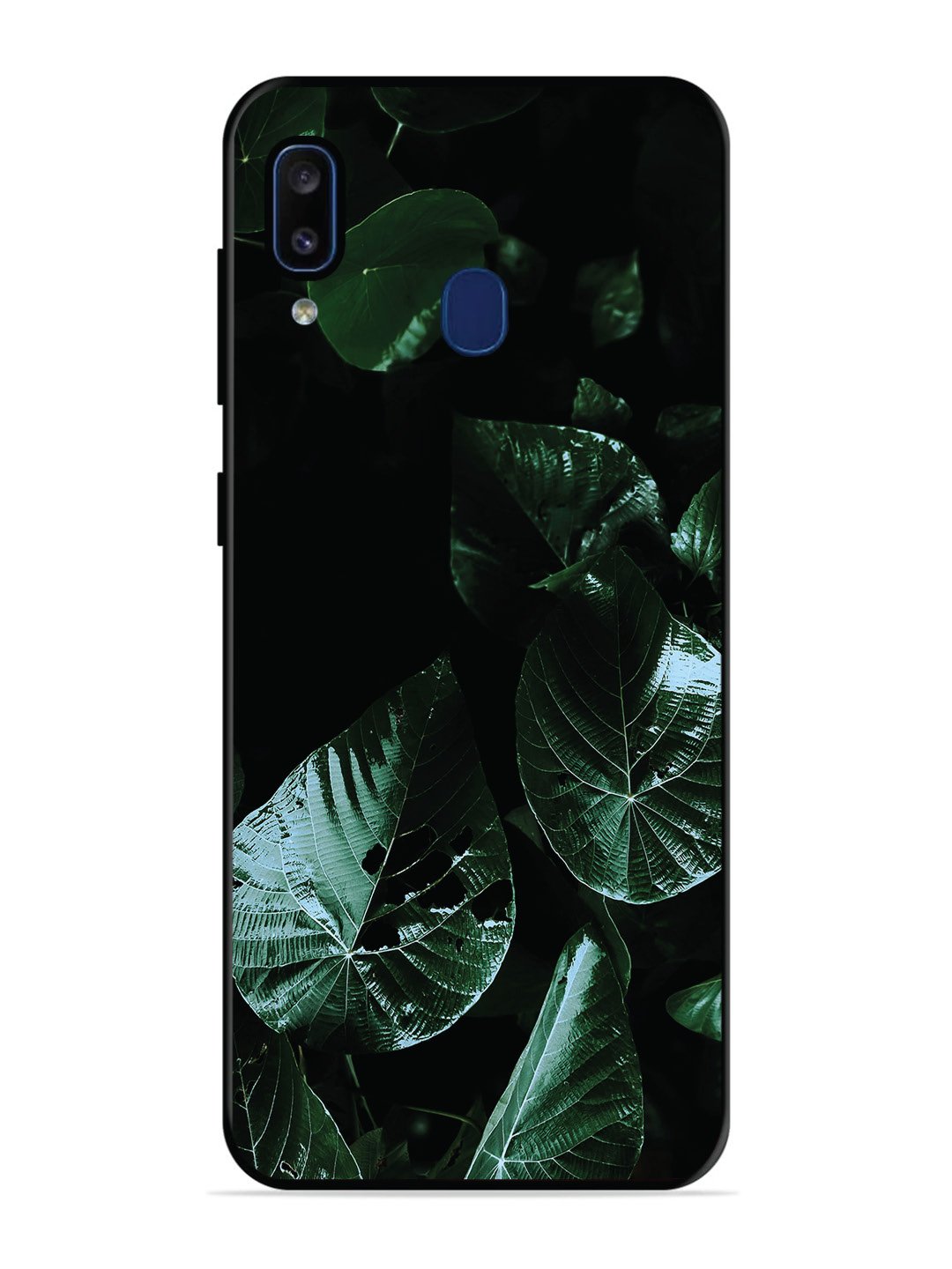 Samsung Galaxy A20 Leafs at night