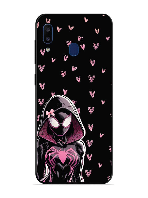 Samsung Galaxy A20 Spidergirl with hearts