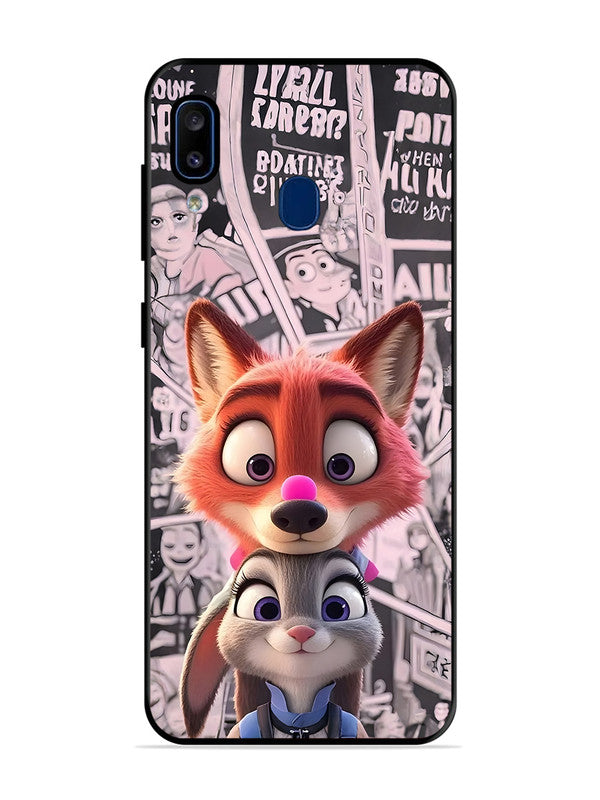 Samsung Galaxy A20 Cute Nick wilde and judy hopps 2