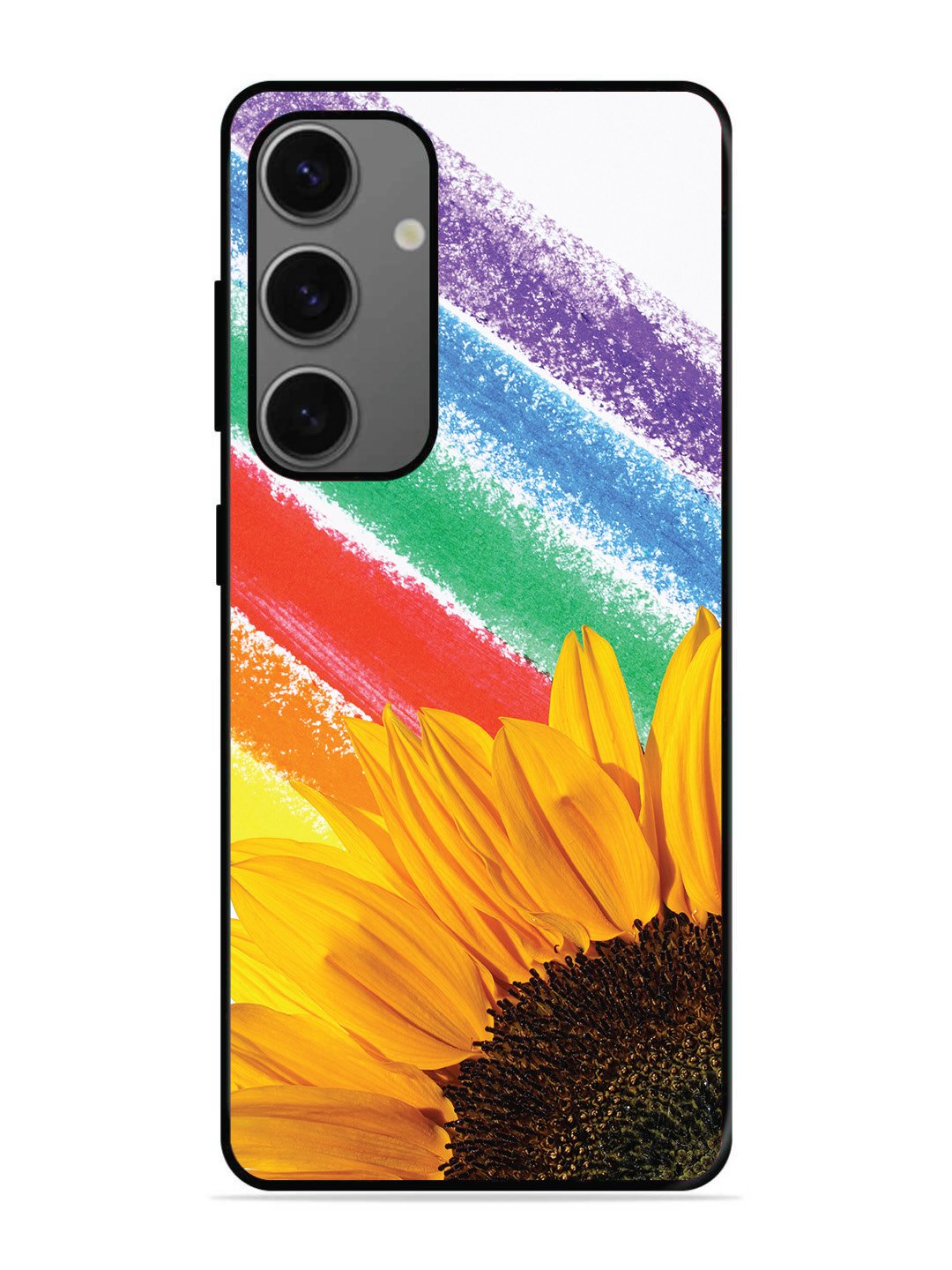 Samsung Galaxy A25 Sunflower on Colourful Lines