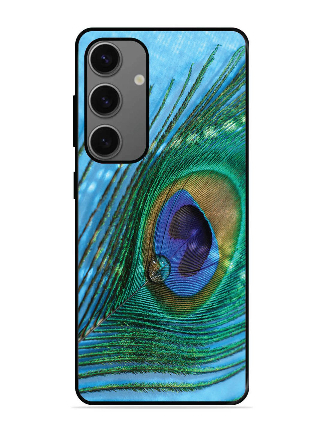 Samsung Galaxy A25 A drop on Peacock Feather