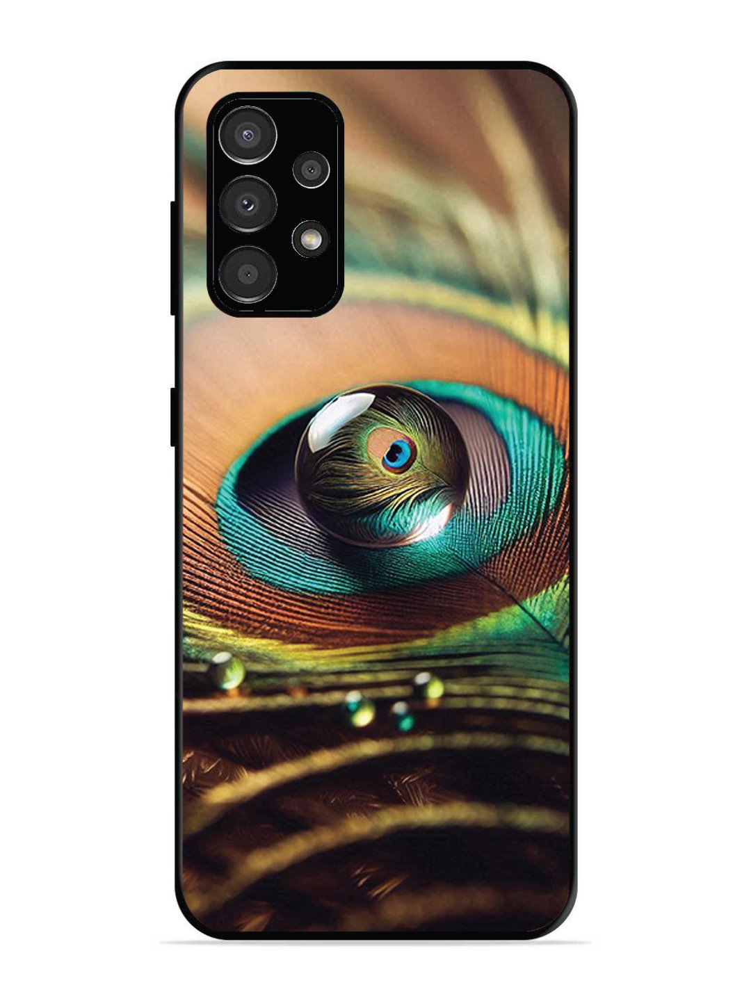 Samsung Galaxy A33 5G Water Drop On Peacock Feather