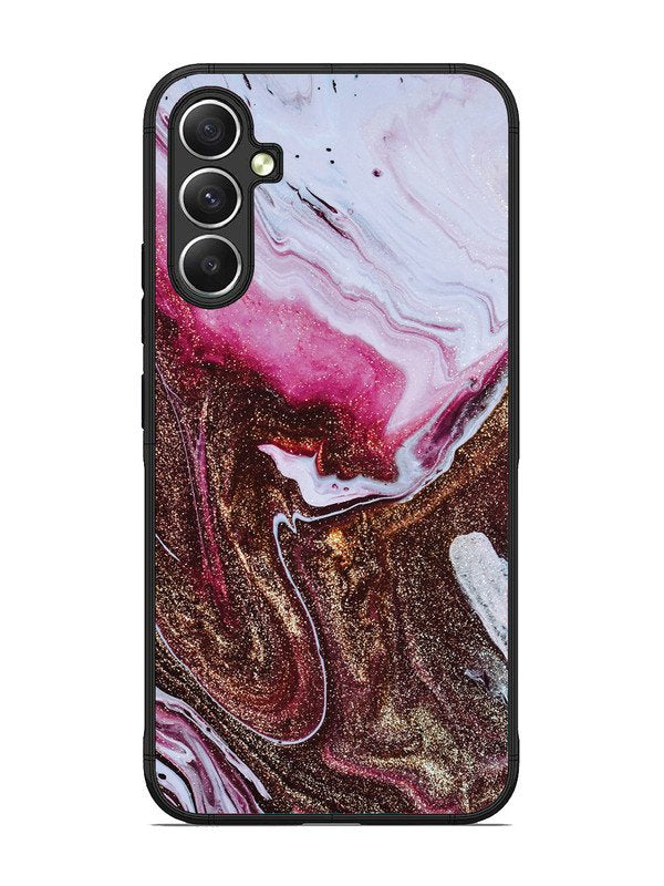 Samsung galaxy a34 5g Elegant Rose & Gold Marble