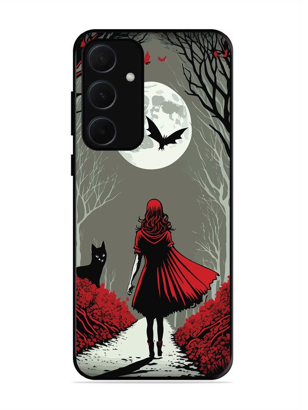 Samsung galaxy a35 5g Scarlet Girl in Red Forest
