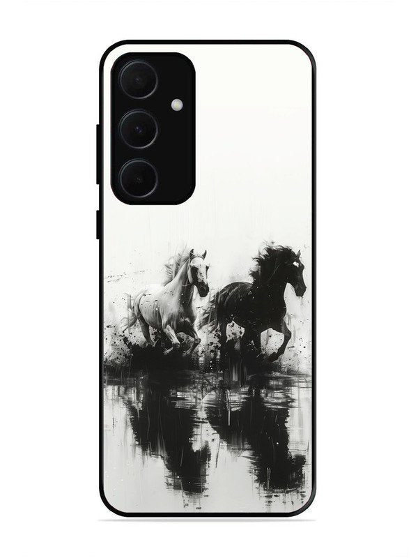 Samsung galaxy a35 5g Black & White Horse