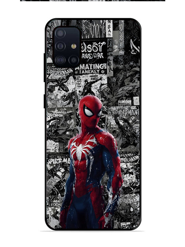Samsung Galaxy A71 Spiderman Highlighted on News Paper