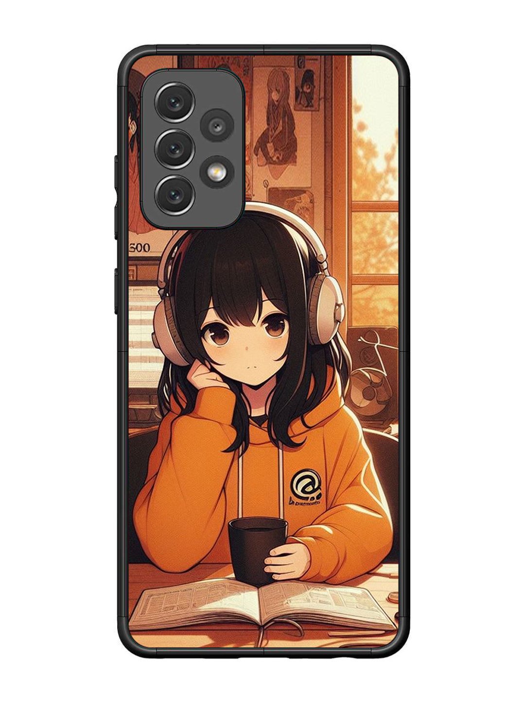 Samsung Galaxy A72 Cute Girl listening Music