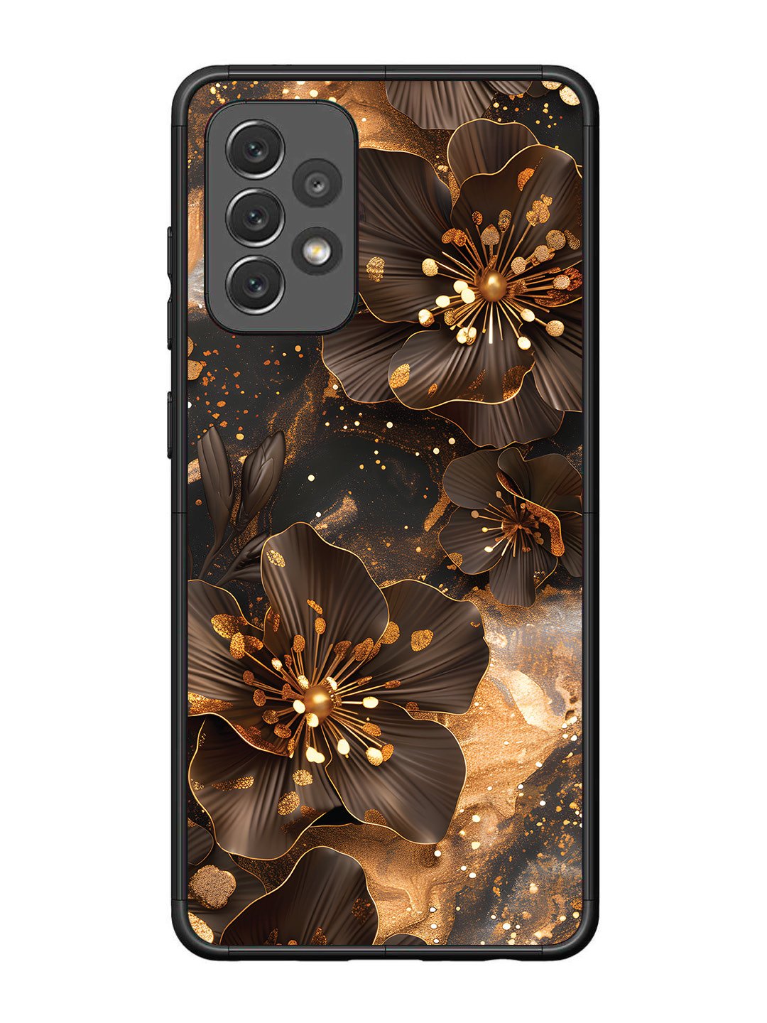 Samsung Galaxy A72 Golden Flowars