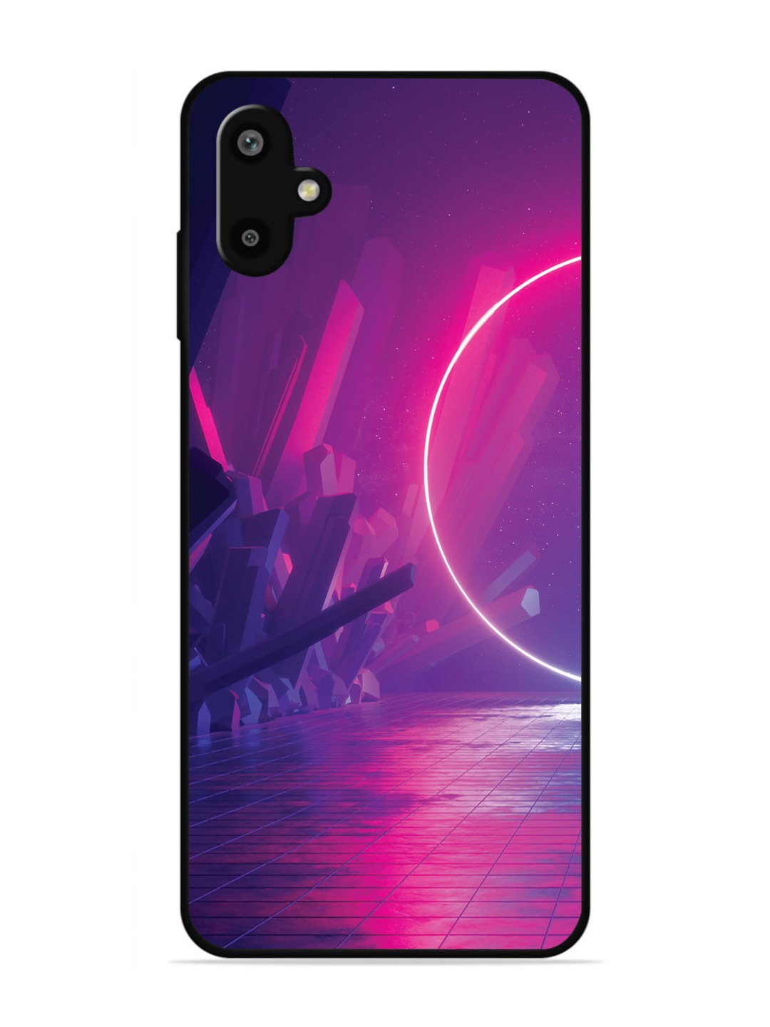 Samsung Galaxy F06 abstract with Neon Light
