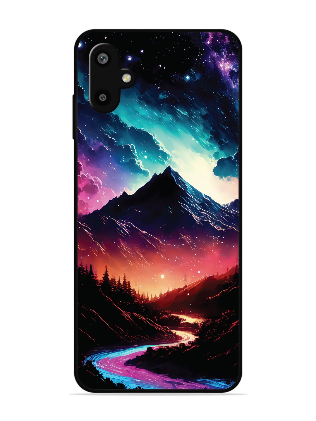 Samsung Galaxy F06 mountain-valley-Colorful-cloud-at-night